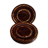 Series of 5 dessert plates