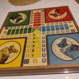 Antique Wooden Multi-Game Box - Ludo - Game of the Goose - Checkers