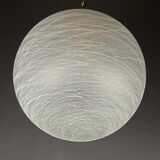Large vintage Murano glass lamp, swirling Italian design, 1970s.