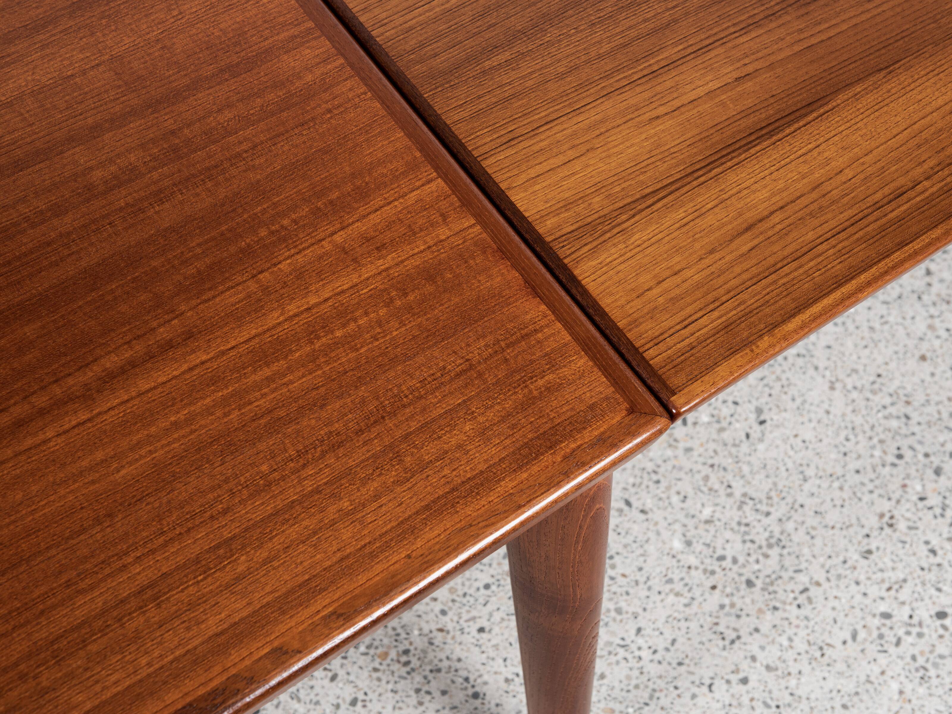 Midcentury Danish dining table in teak by Grete Jalk for Glostrup 1960s