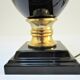 Black ceramic lamp foot robert de schuytener 90s