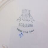 Vintage round, hollow dish from the Gien factory, Robinson model, in porcelain