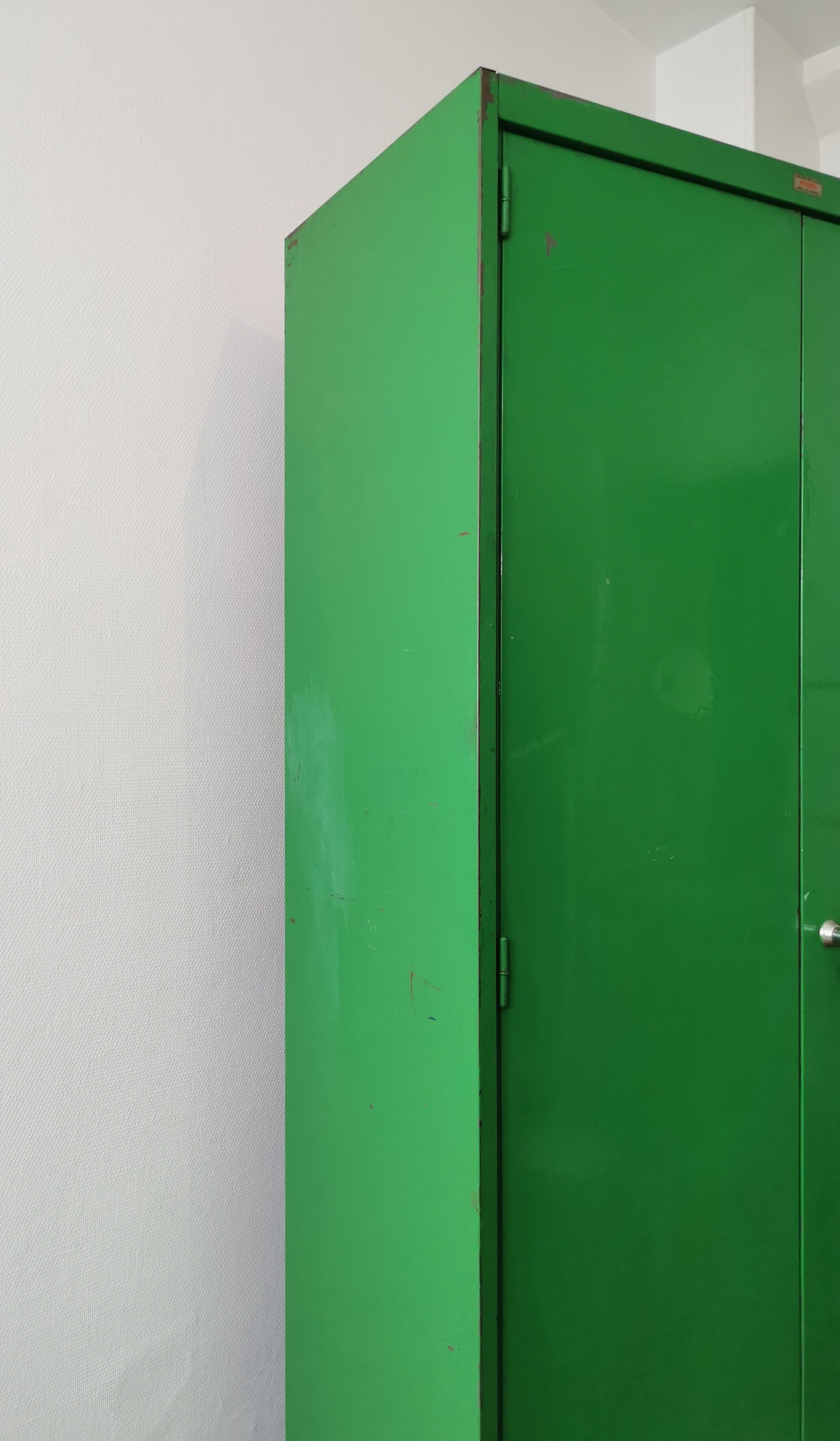 Green industrial Ronéo wardrobe 50s
