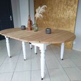 Renovated oak folding table
