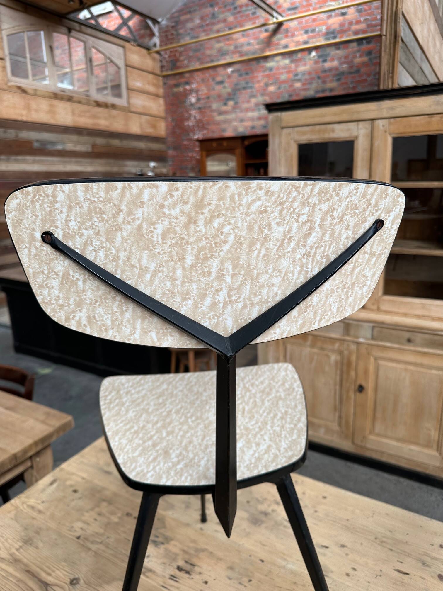 Pair of 60s tripod chairs