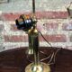 Old copper column telephone lamp 1910s