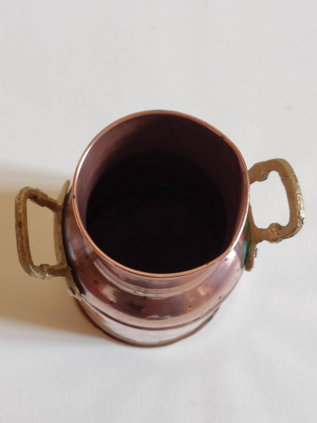 Small copper milk jug