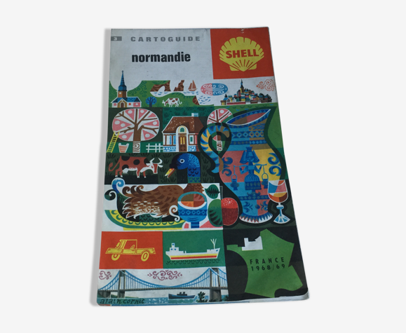 Carte vintage Normandie 1968/69