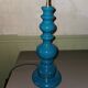 Paire de lampes vintage bleu canard