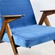 Blue Ocean Bunny Armchair by Józef Chierowski 1970s