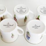 Service à café   en porcelaine , Villeroy et Boch  , modèle Flora