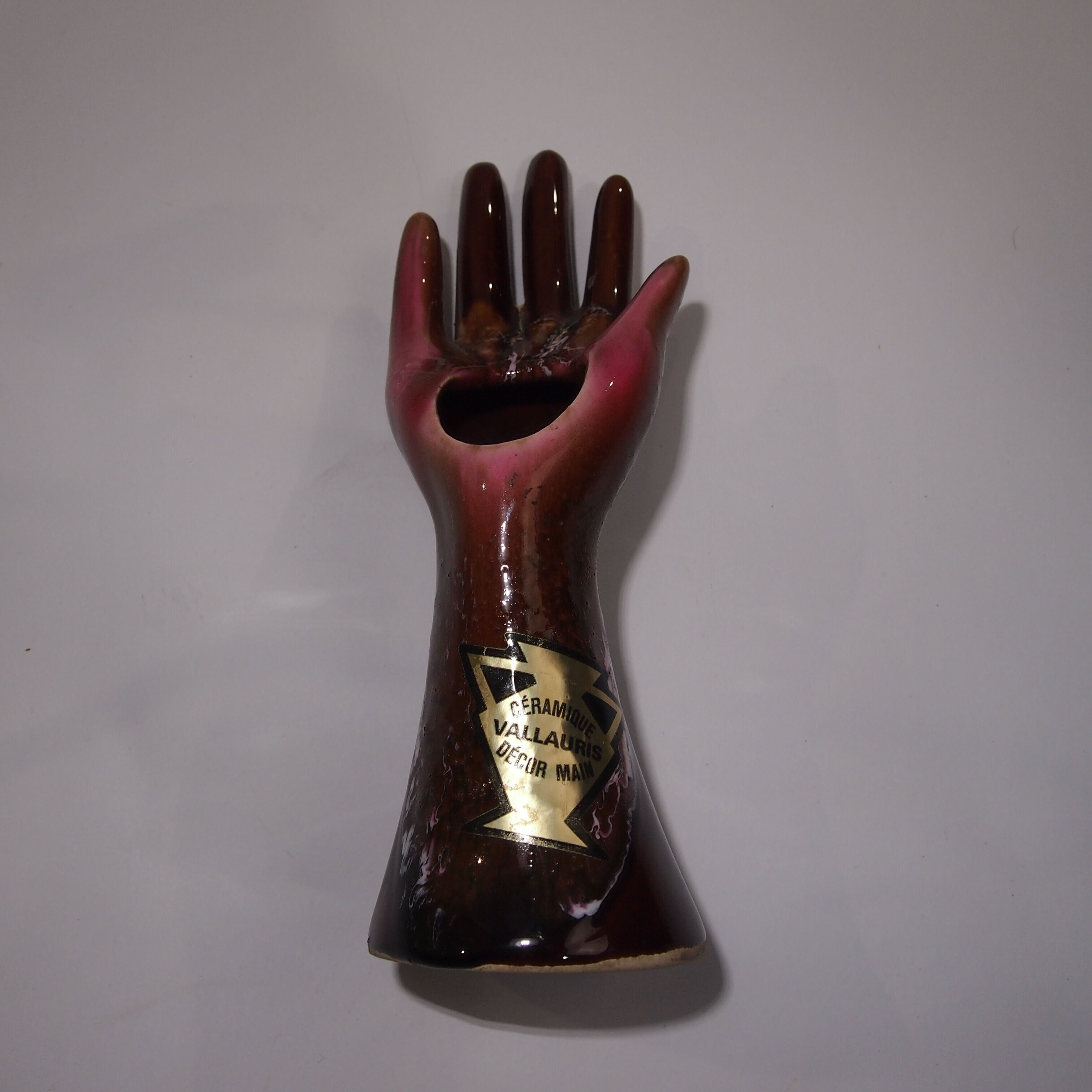 Soliflore céramique Vallauris baguier