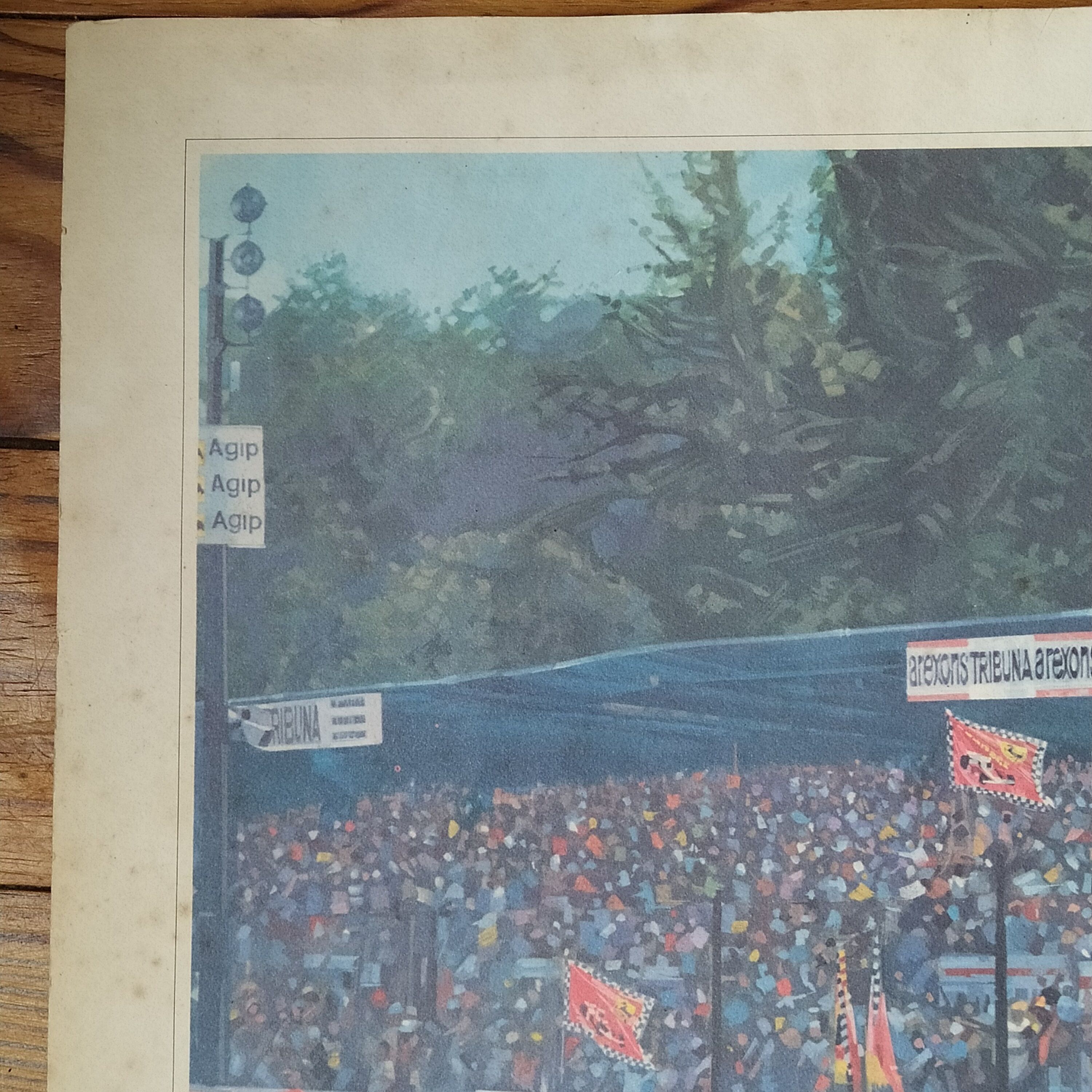 Affiche d'art signée de Guisti Ferrari à Monza 1979