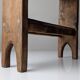 Wabi Sabi pine wood cowboy style stool, 1970s