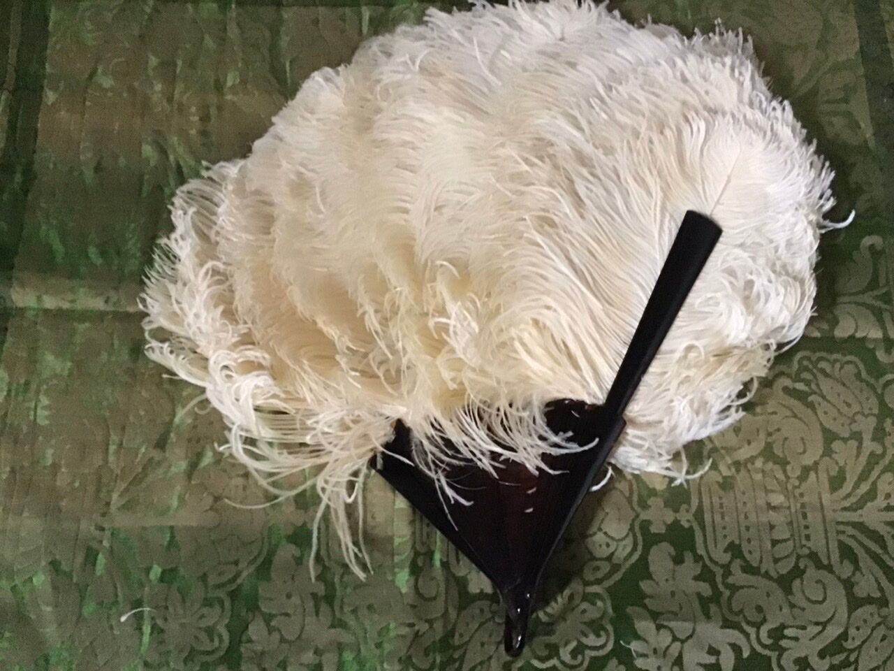Fan scale ostrich feathers Napoleon III
