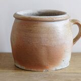 Rustic Antique Stoneware Jar with Handle