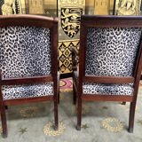 2 armchairs restoration with stock