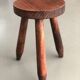 Pair of dyed wooden milking stools