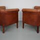 Vintage Dutch Leather Club Chairs, Set of 2