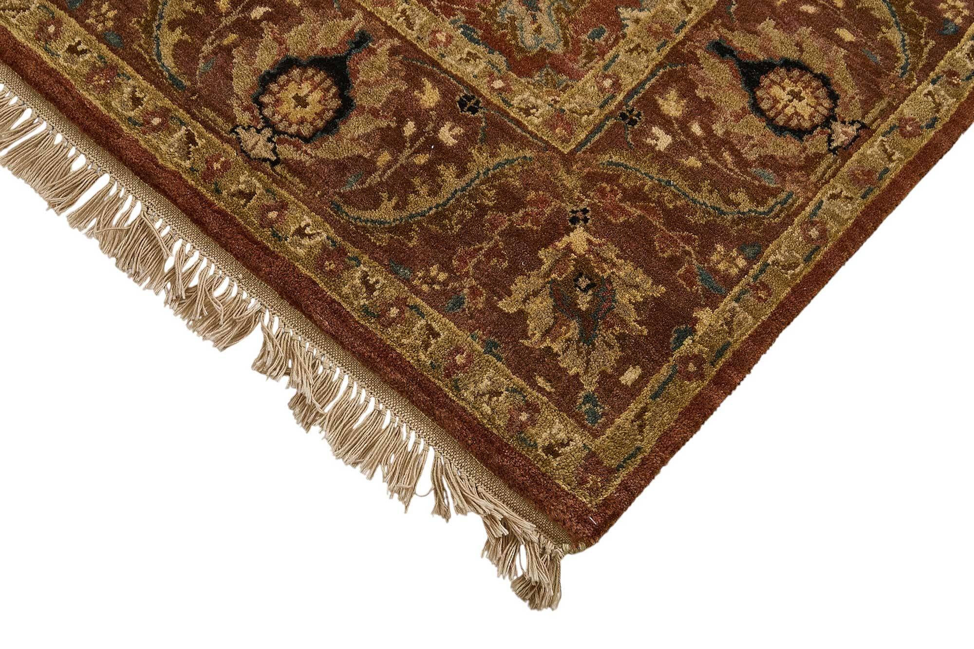 Turkish Handknotted Wool Oushak Rug 123 cm x 174 cm