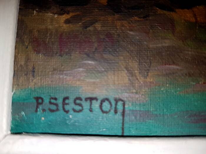 SESTON Paul Oil on Canvas Representing the Wild Coast circa 1950