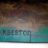 SESTON Paul Oil on Canvas Representing the Wild Coast circa 1950