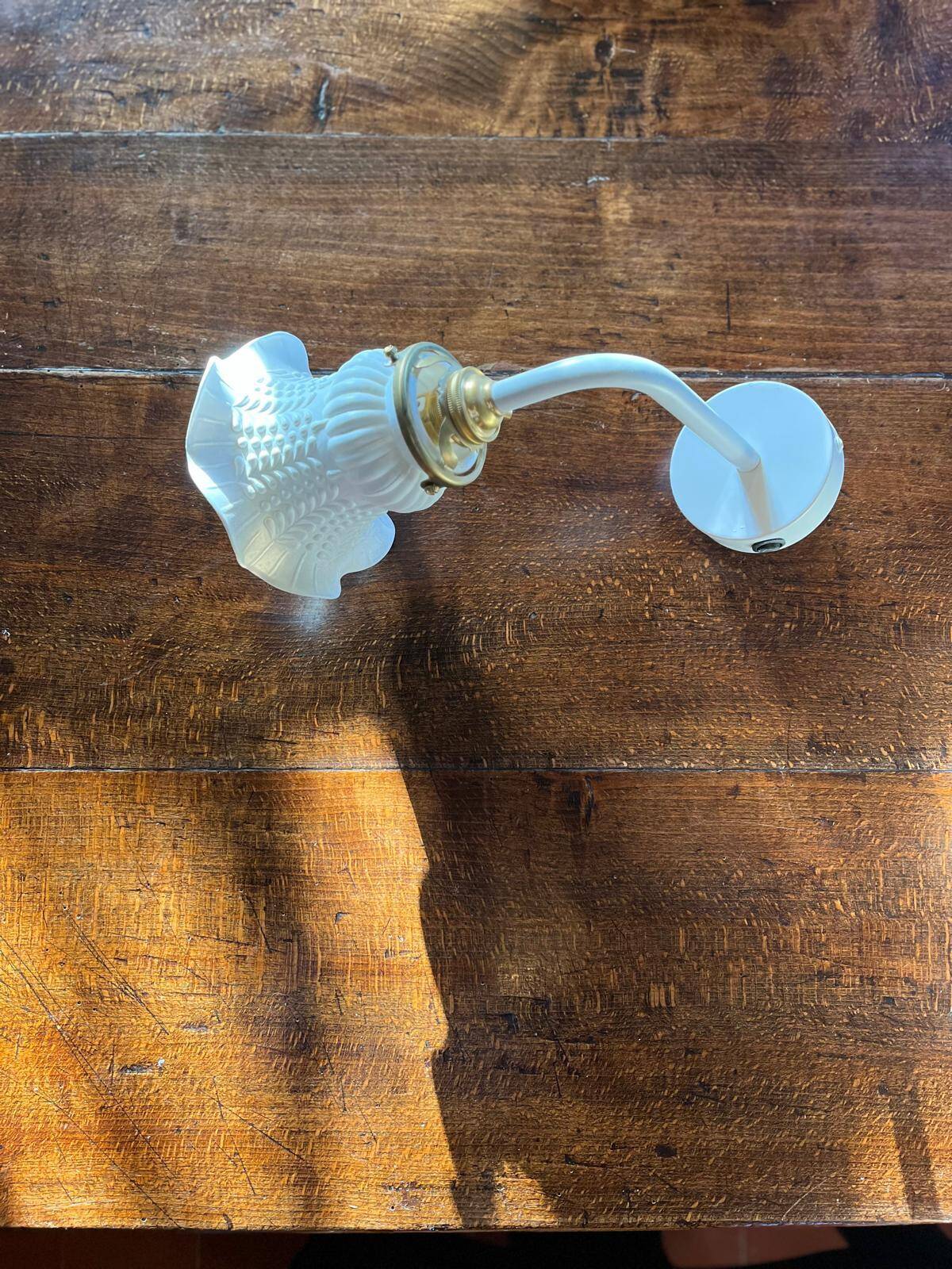 Pair of tulip glass wall lights - Art Deco style