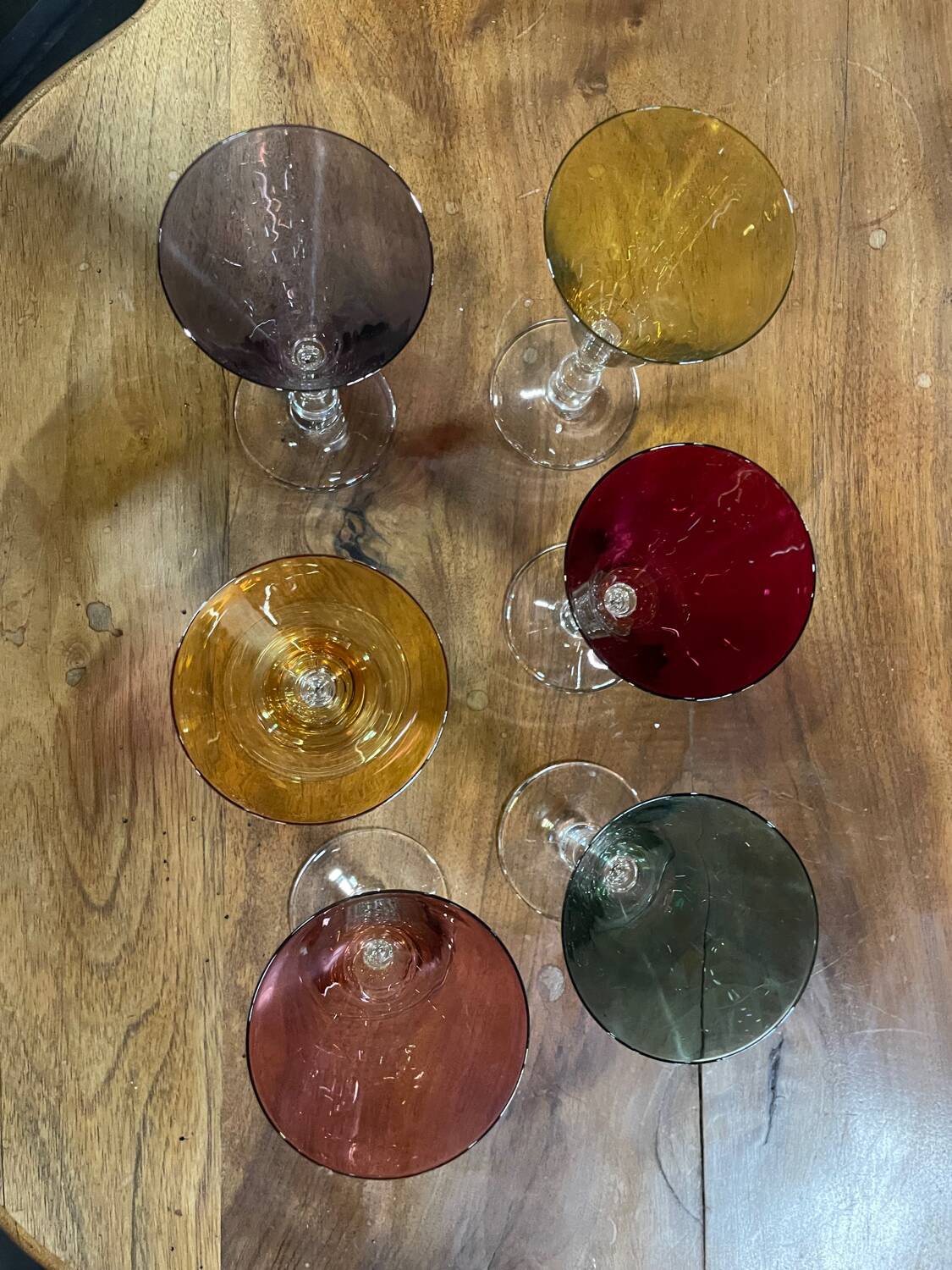 Set of 6 Hungarian crystal glasses