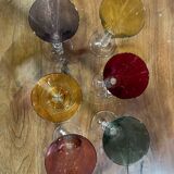 Set of 6 Hungarian crystal glasses