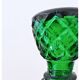 Carafe italienne verte à motif diamant Empoli de style moderne du milieu du siècle