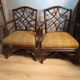 Set de 2 fauteuils signe en rotin Panther desing