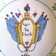 Revolutionary plate 1789 earthenware of Nevers