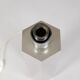 Hexagonal lamp in chromed steel France circa 1970