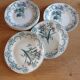 7 old flat plates Terre de fer