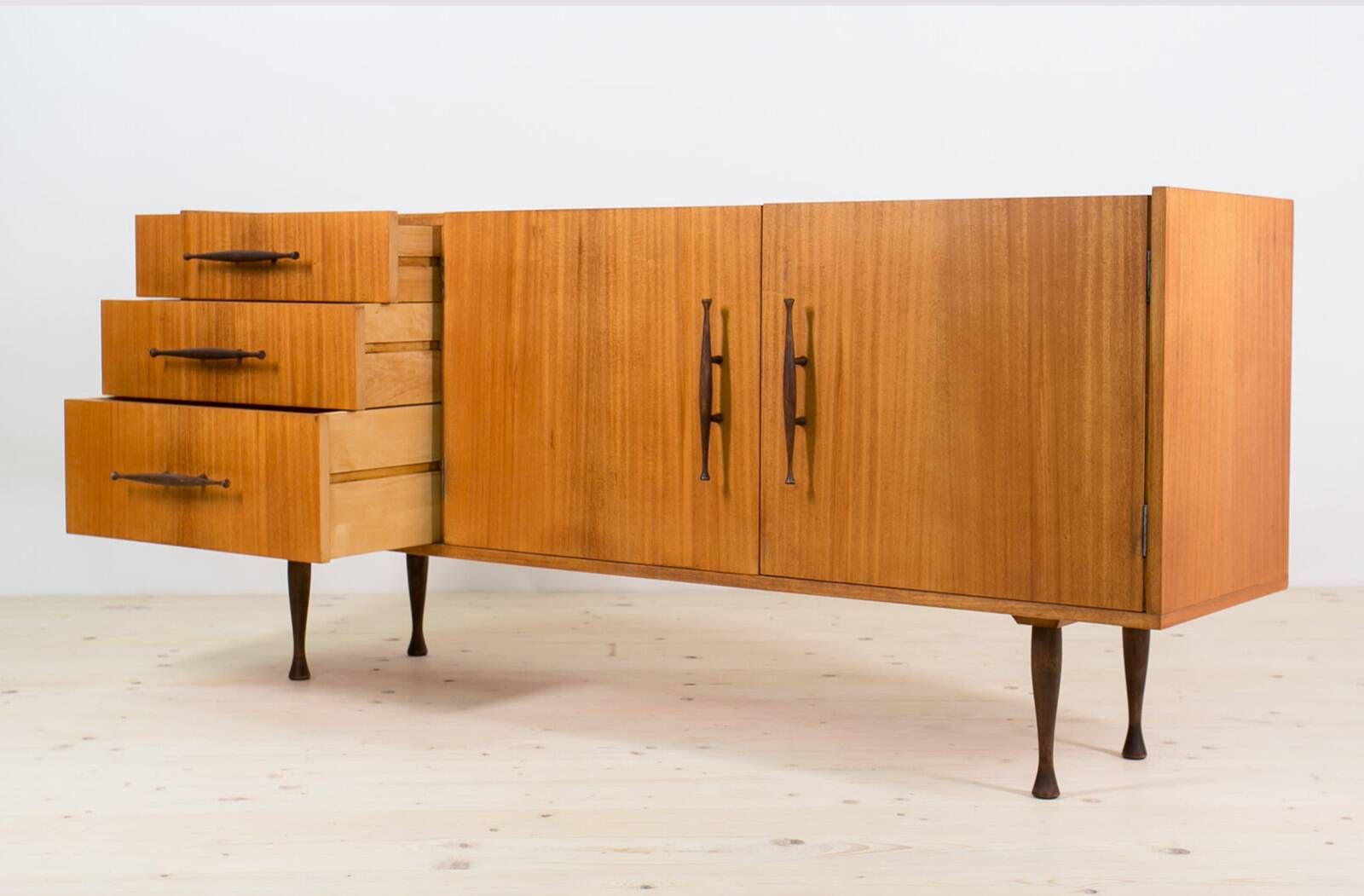 Marian Grabiński sideboard for Jarocin furniture factory, mid-century modern elegance, 1950s
