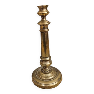 Old brass candle holder