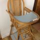 Chaise haute cannage
