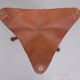 Three folding hunting chairs Leather seats 1960s