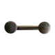 Double patère en métal
