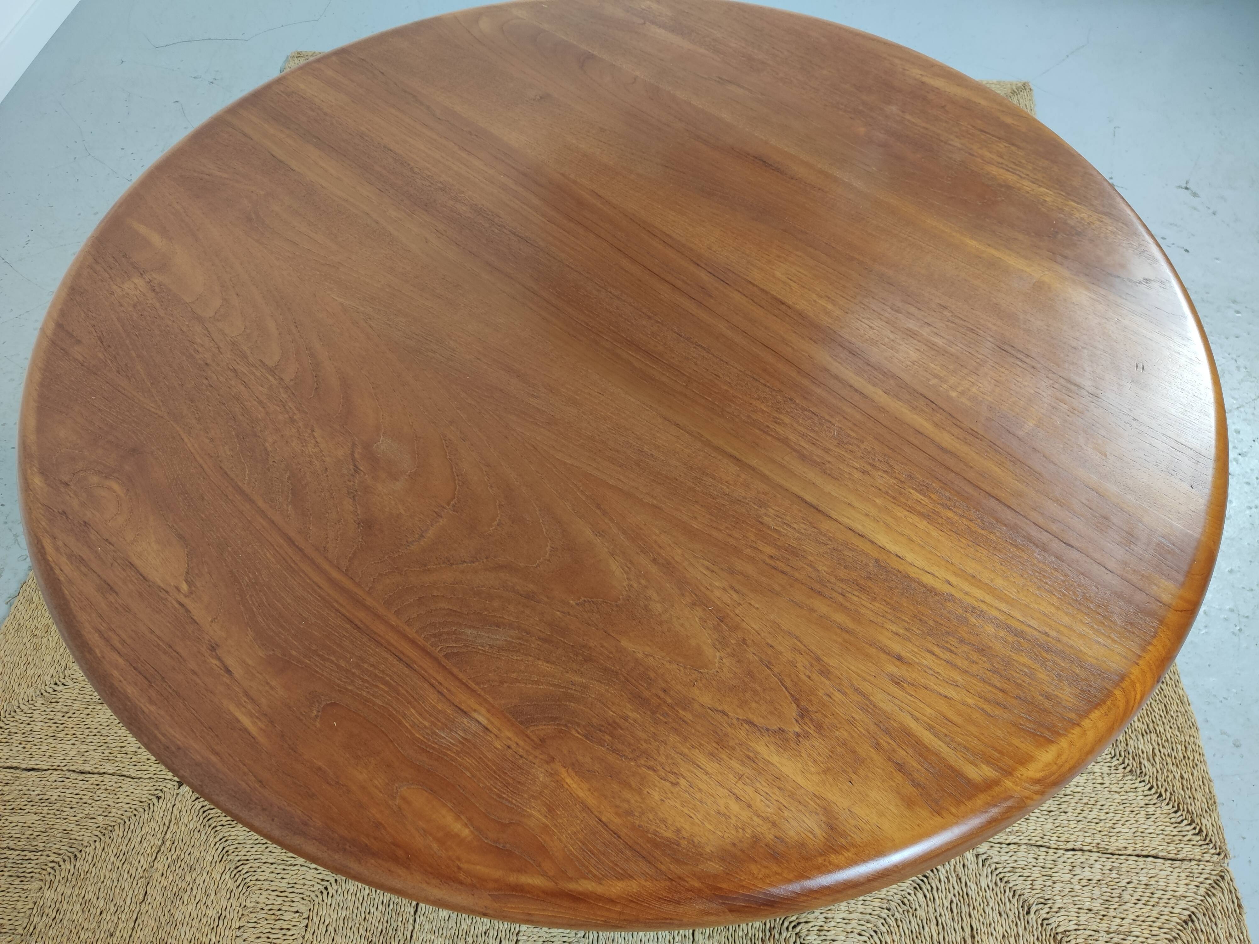 Niels Bach teak coffee table, Denmark 1970s