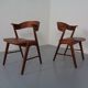 Teak dining chairs in teak by Korup Stolefabrik, Denmark, 1960s, set of 2.