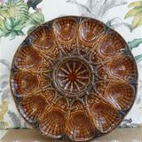 Sarreguemines barbotine shellfish dish