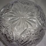 Beautiful chiseled glass bowl