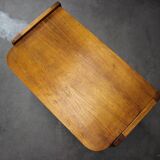 1960s oak side table, Czechoslovakia