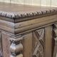 Late 17th century Renaissance oak chest transformed into a sideboard