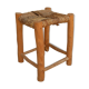 Vintage Berber wooden and straw set