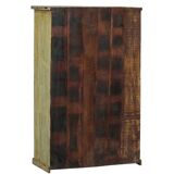 Display cabinet buffet glass old teak wood original patina