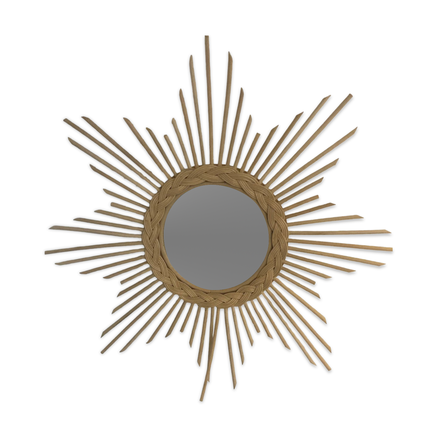 Rattan mirror