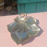 Gilded brass leaf pocket emptier