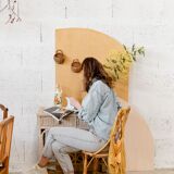 Rattan desk